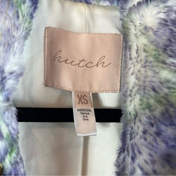 Hutch Anthropologie Donna Plaid Plush Soft Boxy Shacket Barn Coat Jacket XS - Picture 10 of 14